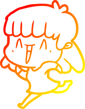 Bir insan tarafından çizilmiş bir karikatür kadın çizimi