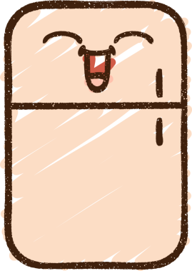 Bir insan tarafından çizilen Buzdolabı Tebeşiri