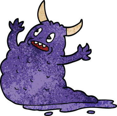 Bir insan tarafından çizilmiş karalama iblisi.