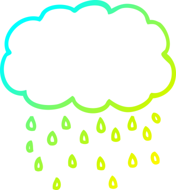 Bir insan tarafından çizilen karikatür bulutu çizimi.