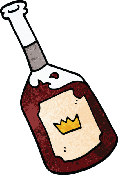 bir insan tarafından çizilmiş alkollü bir içecek.