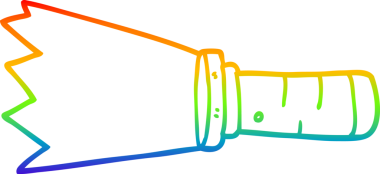 gökkuşağı gradyan çizgi çizimi bir insan tarafından çizilmiş çizgi film meşalesi