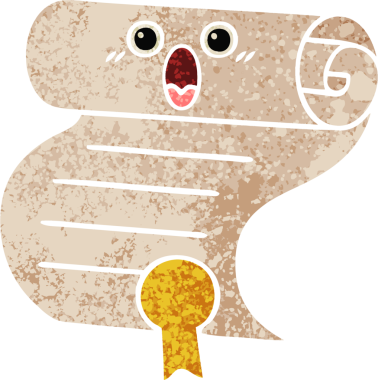 Bir insan tarafından çizilen sözleşmenin retro illüstrasyon tarzı karikatürü