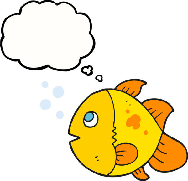 Bir insan tarafından çizilmiş serbest çizim balon balığı.