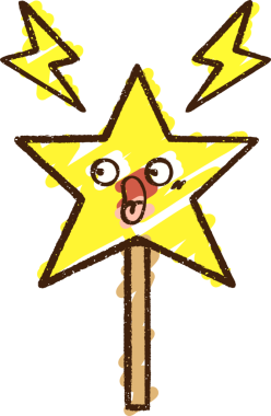 Bir insan tarafından çizilen sihirli değnek tebeşiri