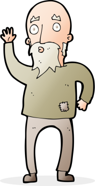 Bir insan tarafından çizilmiş karikatür çizimi