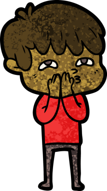 Bir insan tarafından çizilmiş garip bir adam.