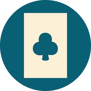 Bir insan tarafından çizilmiş sinek asının ikonik dövme şekli