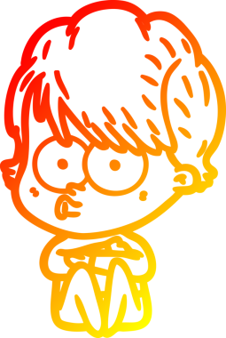 Bir insan tarafından çizilmiş bir karikatür kadın çizimi