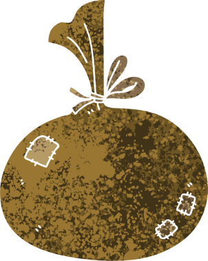 Bir insan tarafından çizilmiş tuhaf bir çizim çuvalı.