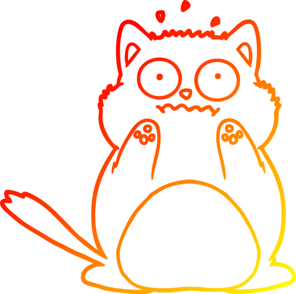 İnsan tarafından çizilmiş endişeli bir çizgi film karakteri.