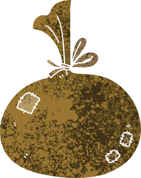 Bir insan tarafından çizilmiş tuhaf bir çizim çuvalı.