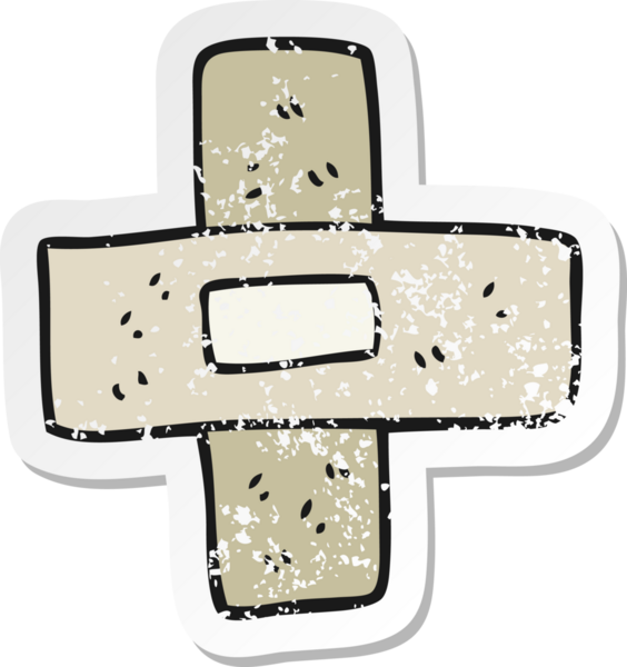 İnsan tarafından çizilmiş bir karikatürün gerilimli yapıştırması.