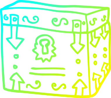 Bir insan tarafından çizilmiş bir karikatürün soğuk gradyan çizimi