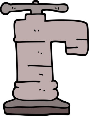 Bir insan tarafından çizilmiş karalama musluğu.