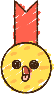 Bir insan tarafından çizilen Altın Madalya Tebeşiri