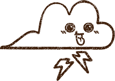 Bir insan tarafından çizilen Gök Gürültüsü Kömürü