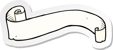 Bir insan tarafından çizilmiş çizgi film dövmeli parşömen afişi.