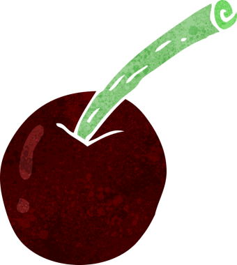 Bir insan tarafından çizilmiş kiraz sembolü.