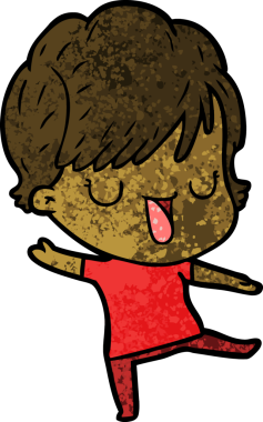 Bir insan tarafından çizilmiş bir karikatür kadın konuşuyor.