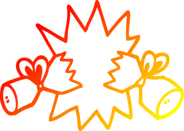 Bir insan tarafından çizilmiş çizgi film krakerinin sıcak çizgi çizimi