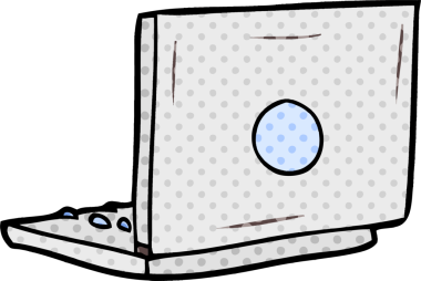 bir insan tarafından çizilmiş dizüstü bilgisayar