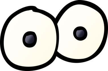 Bir insan tarafından çizilmiş karalamalı gözler.