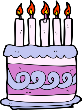 Bir insan tarafından çizilmiş çizgi film pastası.