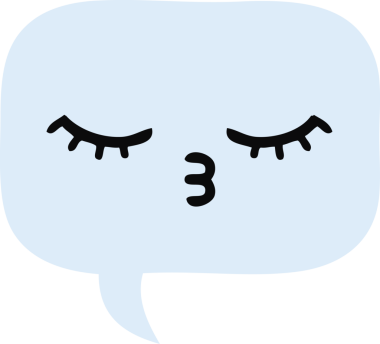 Bir insan tarafından çizilmiş bir konuşma baloncuğunun düz renk retro karikatürü