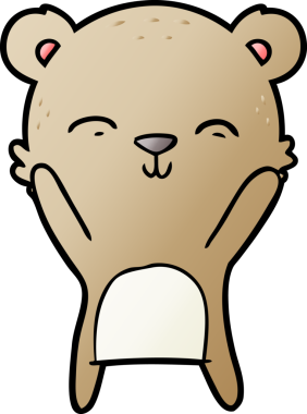 Bir insan tarafından çizilmiş bir çizgi film karakteri.