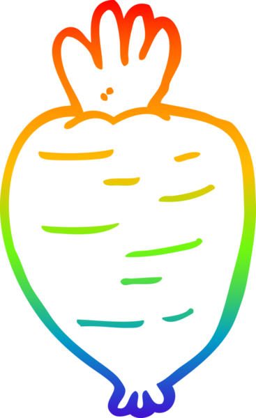 Bir insan tarafından çizilmiş karikatür kökü bitkisinin çizimi