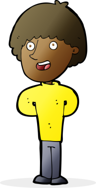 Bir insan tarafından çizilmiş mutlu bir adam.