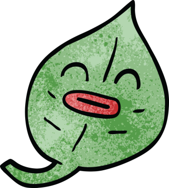 Bir insan tarafından çizilmiş karalama yaprağı.