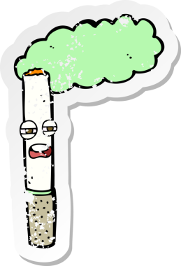 Bir insan tarafından çizilmiş bir çizgi filmin gerilimli yapıştırması.