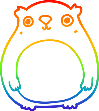 gökkuşağı gradyan çizgi çizimi bir insan tarafından çizilmiş bir çizgi ayı