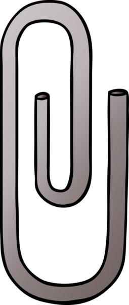 Bir insan tarafından çizilmiş bir ataç.