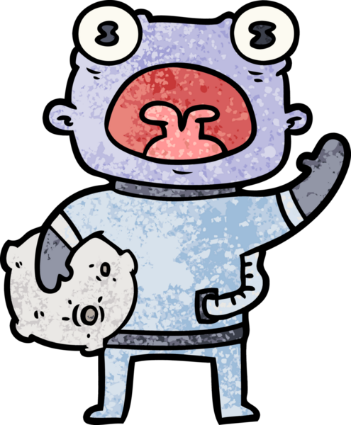 Bir insan tarafından çizilmiş garip uzaylı çizgi filmi.