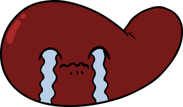 Çizgi film safra kesesi bir insan tarafından çizilmiş.