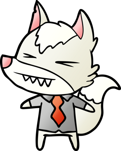 Kızgın kurt adam çizgi filmi bir insan tarafından çizildi.