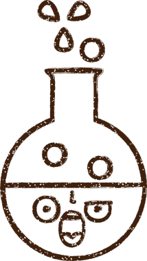 Bilim Deneyi Kömür Çizimi Bir insan tarafından çizildi