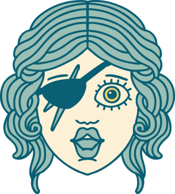 Retro Dövme Tarzı Bir İnsan Tarzı Düzenbaz Karakteri