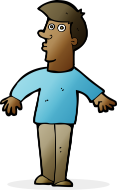 Bir insan tarafından çizilen karikatür adamı şaşırttı