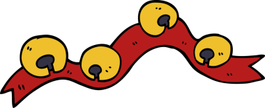 bir insan tarafından çizilmiş karalama xmas çanları