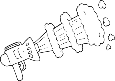 Bir insan tarafından çizilmiş siyah beyaz çizgi film sesli selamlayıcı.