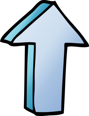 Bir insan tarafından çizilmiş karalama oku.