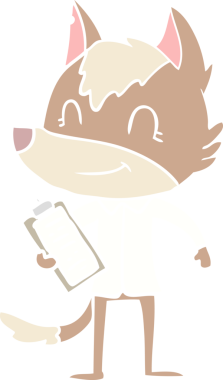 Düz renkli çizgi film karakteri bir insan tarafından çizilmiş.