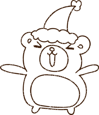 Bir insan tarafından çizilen neşeli Teddy Kömür Çizimi