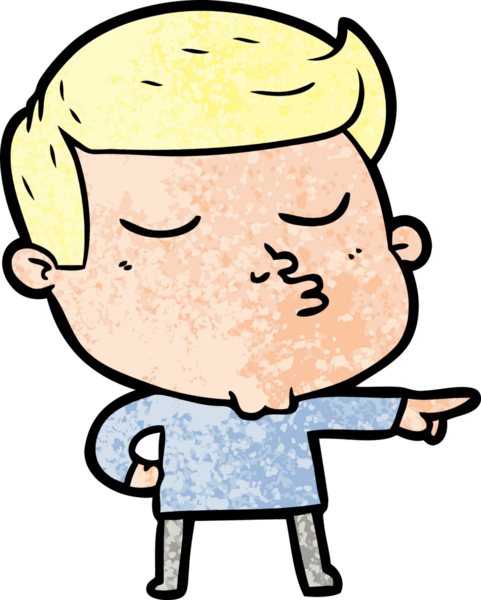 Bir insan tarafından çizilmiş karikatür mankeni adam.