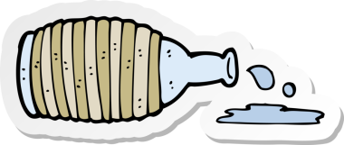 Bir insan tarafından çizilmiş bir karikatür etiketi.