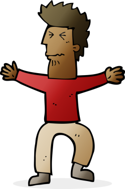 Çizgi film bir insan tarafından çizilen adamı strese sokuyor.